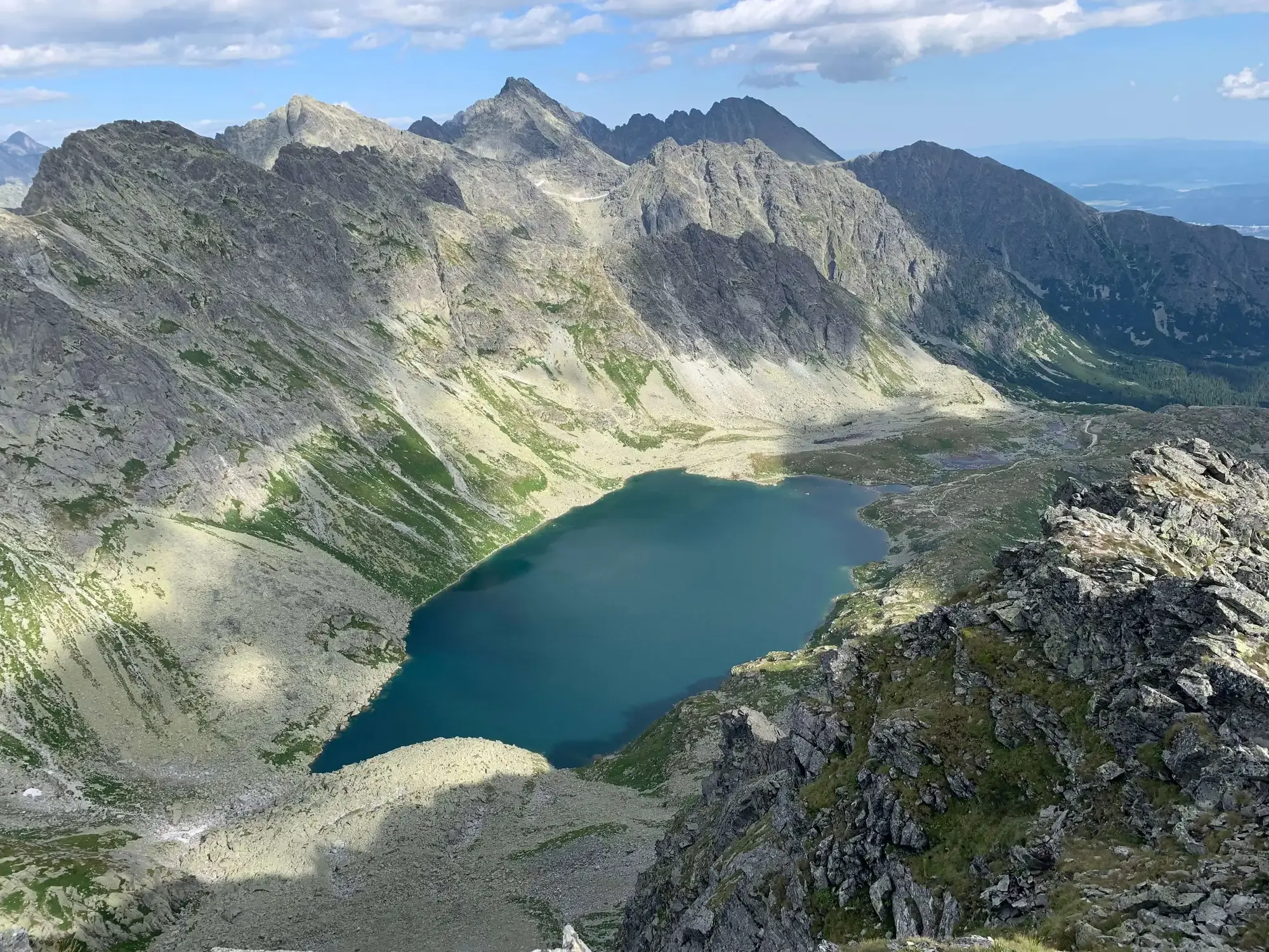 Veľké Hincovo pleso z Kôprovského štítu
